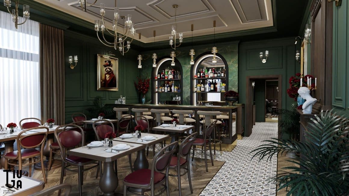 Bistro Caramello Sinaia – interior elegant, restaurant apreciat în centrul Sinaiei. unul din cele mai bune restaurante din Sinaia