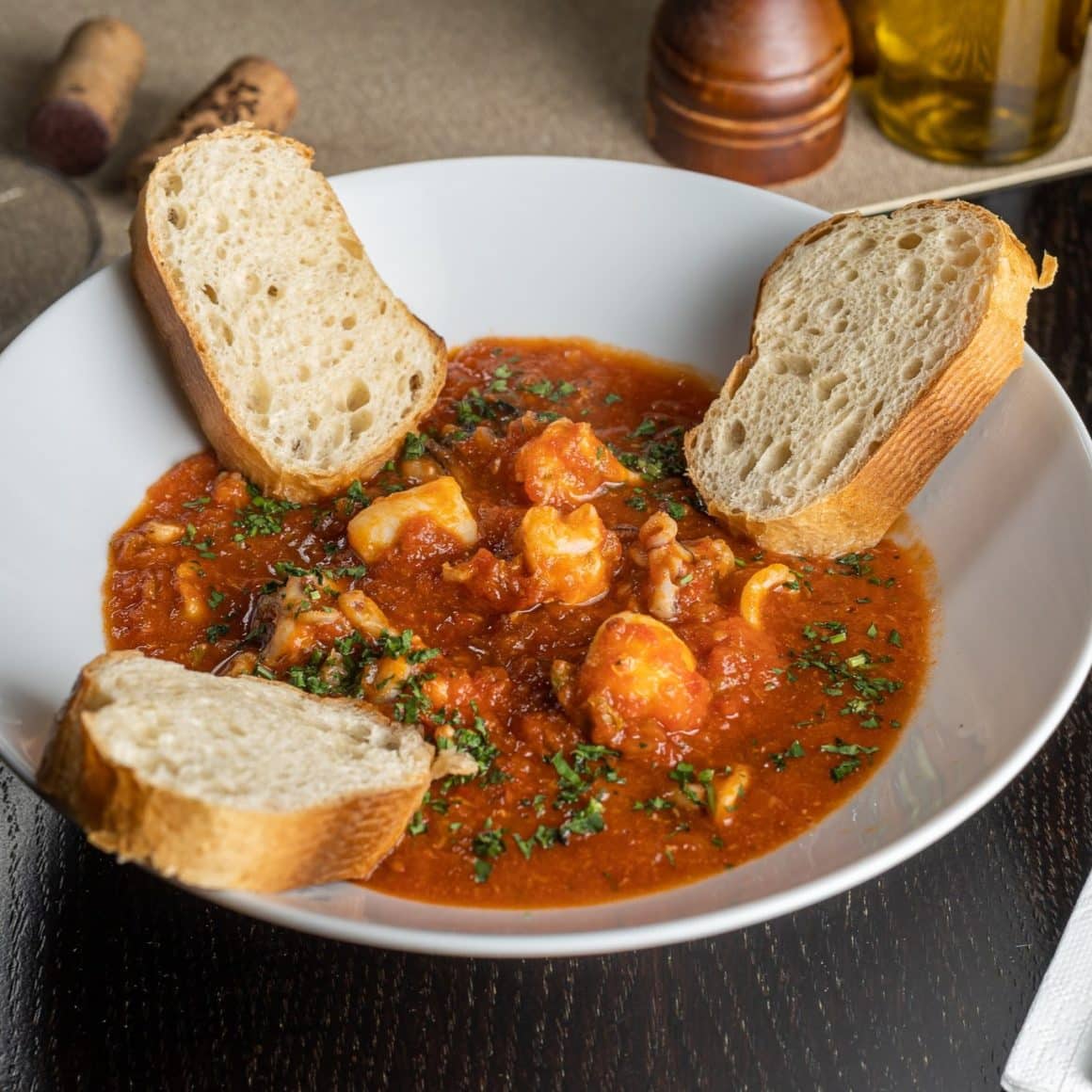 Supă de pește de la Vino e Savori din Brașov. Restaurante din Brașov