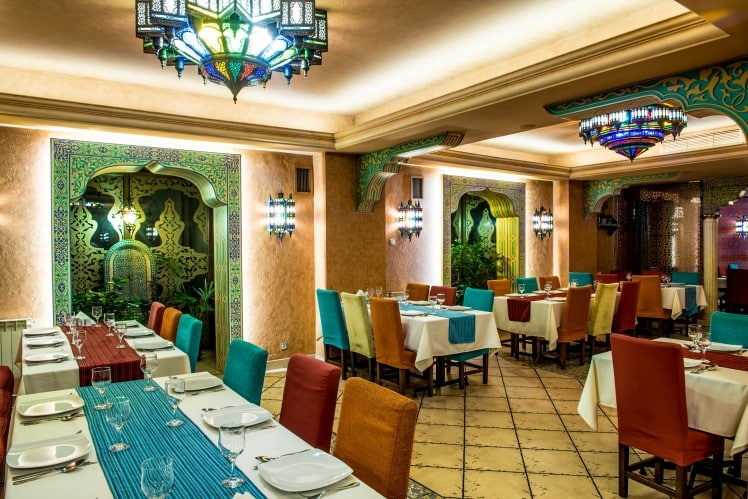 Imagine din restaurant Piccolo Mondo,  unul din restaurante libaneze din București