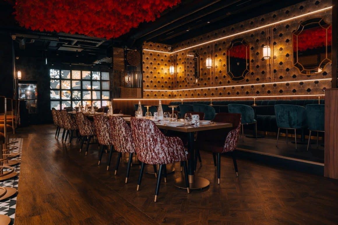 Imagine din interiorul restaurantului Kao București. Top restaurante chinezești din București