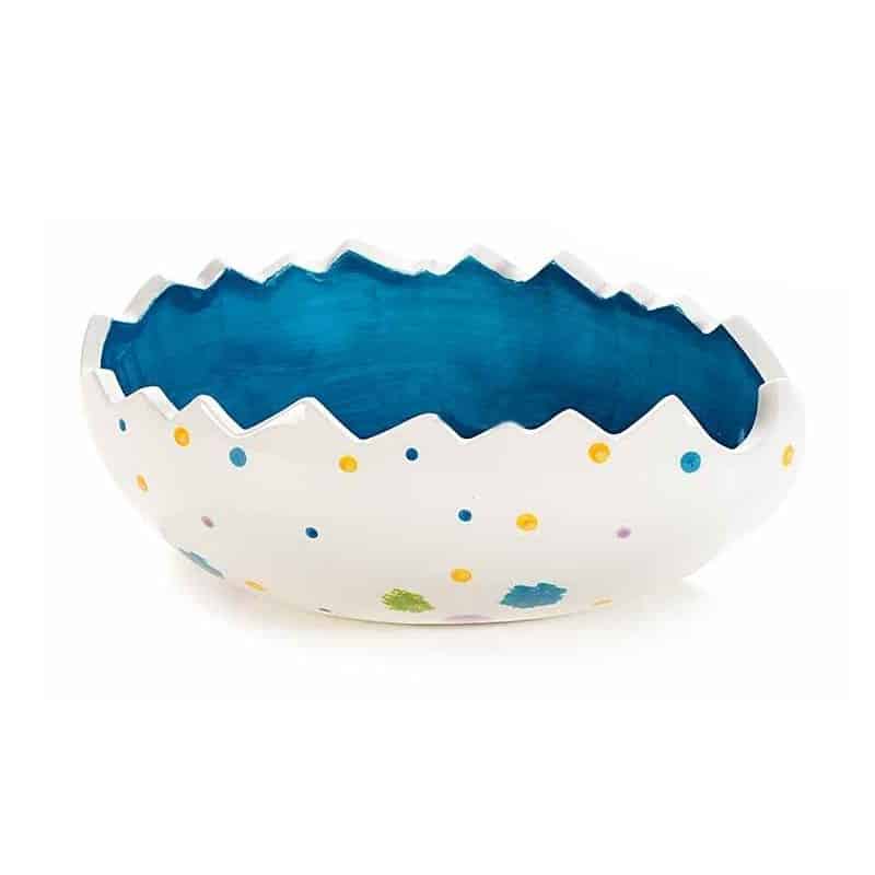 suport pentru oua, accesorii de Paște, alb cu buline colorate. decorațiuni de Paște