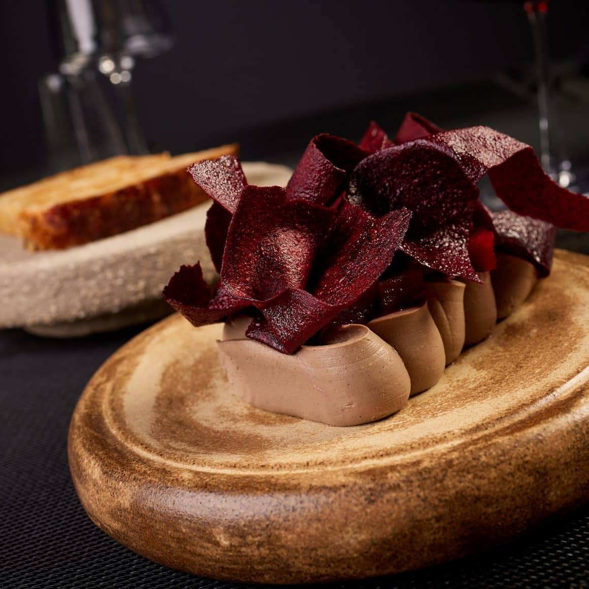Chicken Liver Parfait with Beetroot Textures