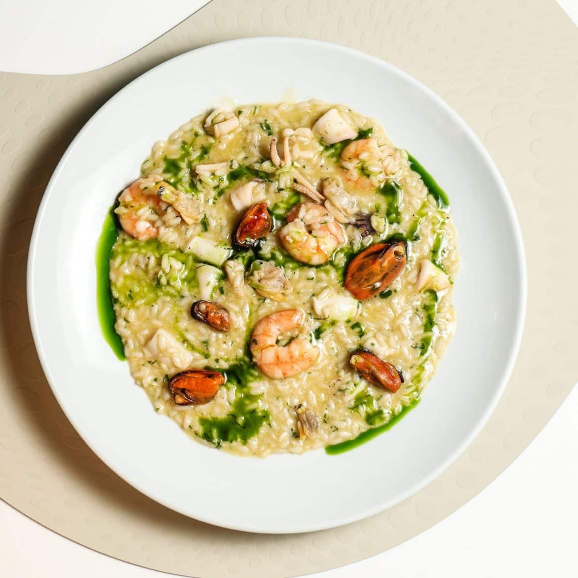 risotto cu fructe de mare de la Raionul de Pește. Restaurante cu fructe de mare București