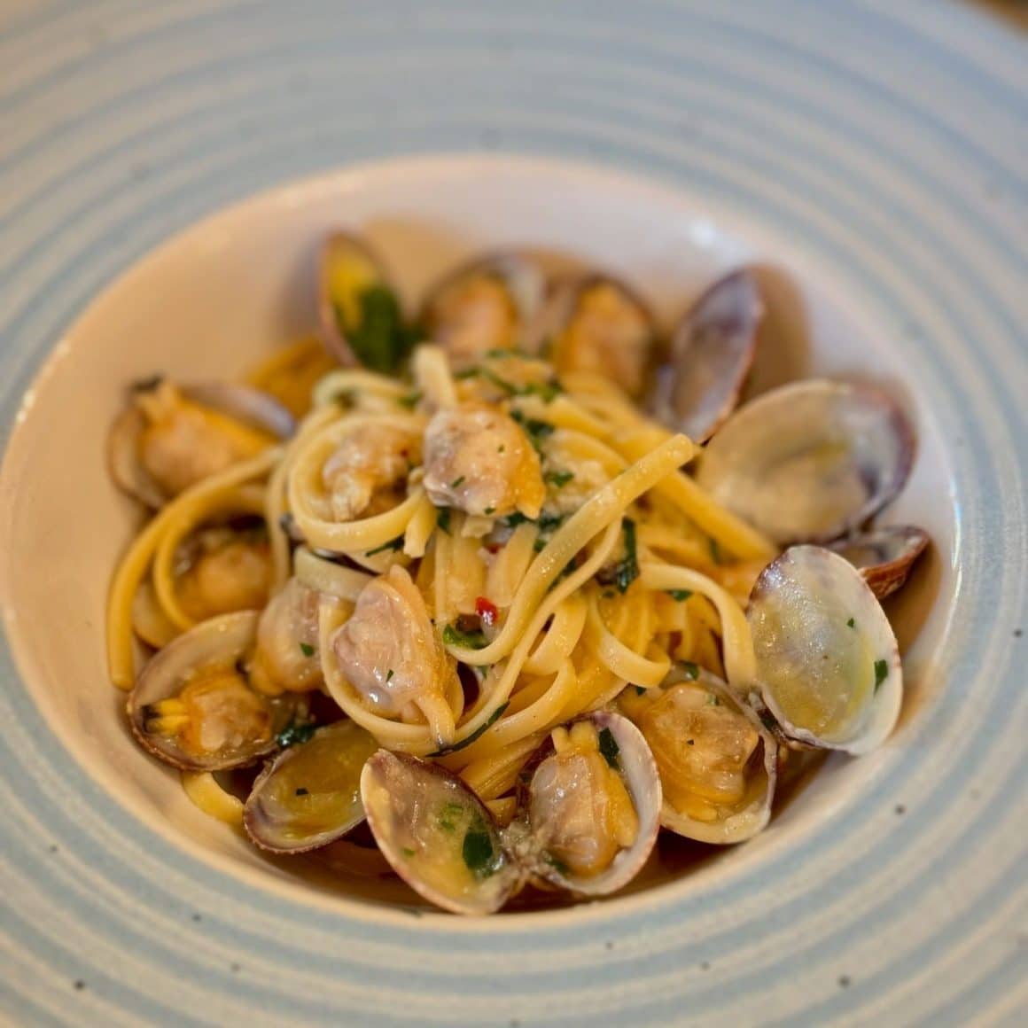 paste cu scoici de la Osteria ZUcca. Restaurante cu fructe de mare București