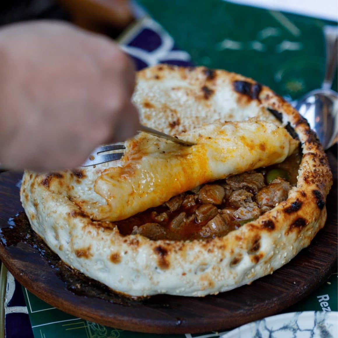 placinta turceasca  cu carne coapta in cuptor