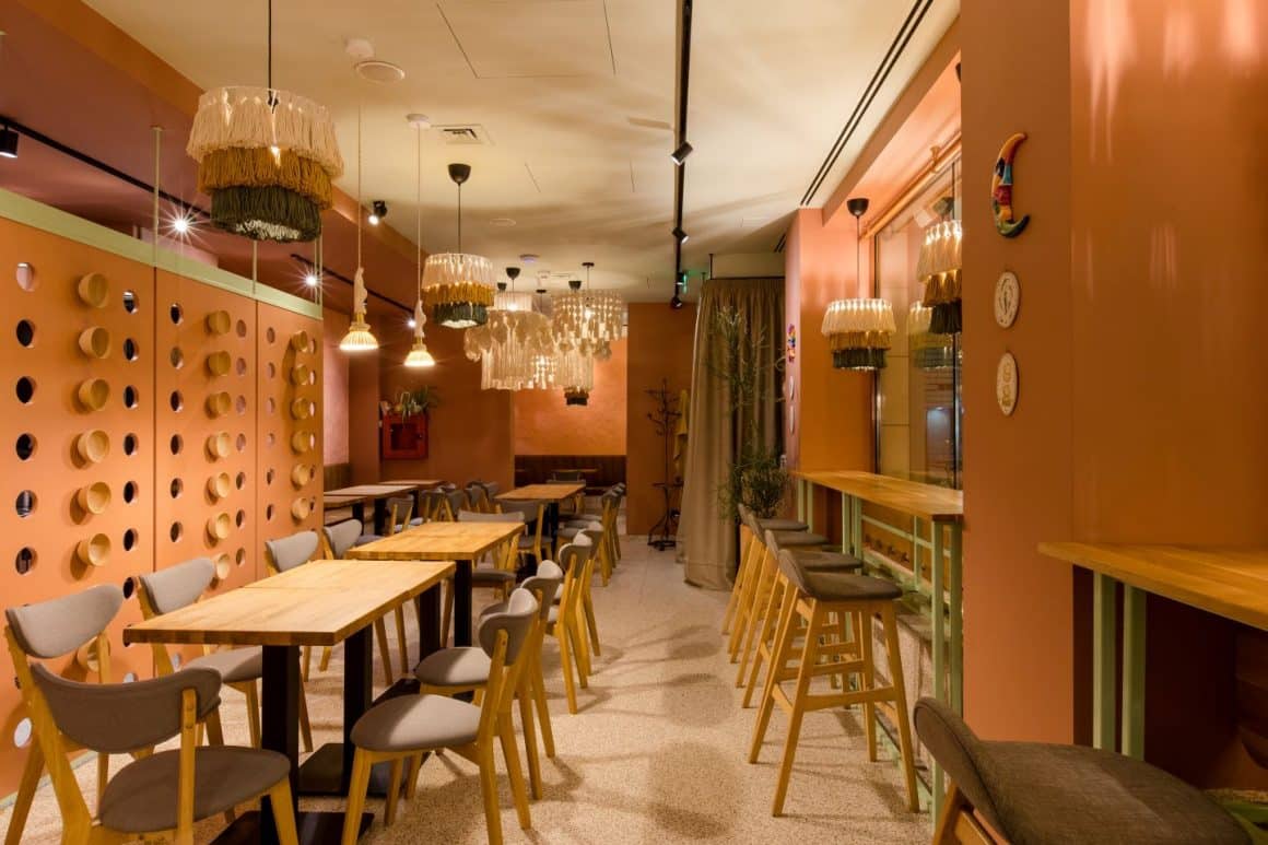 Imagini din interiorul restaurantului MAT taqueria artizanala Bucuresti. Restaurante Amzei