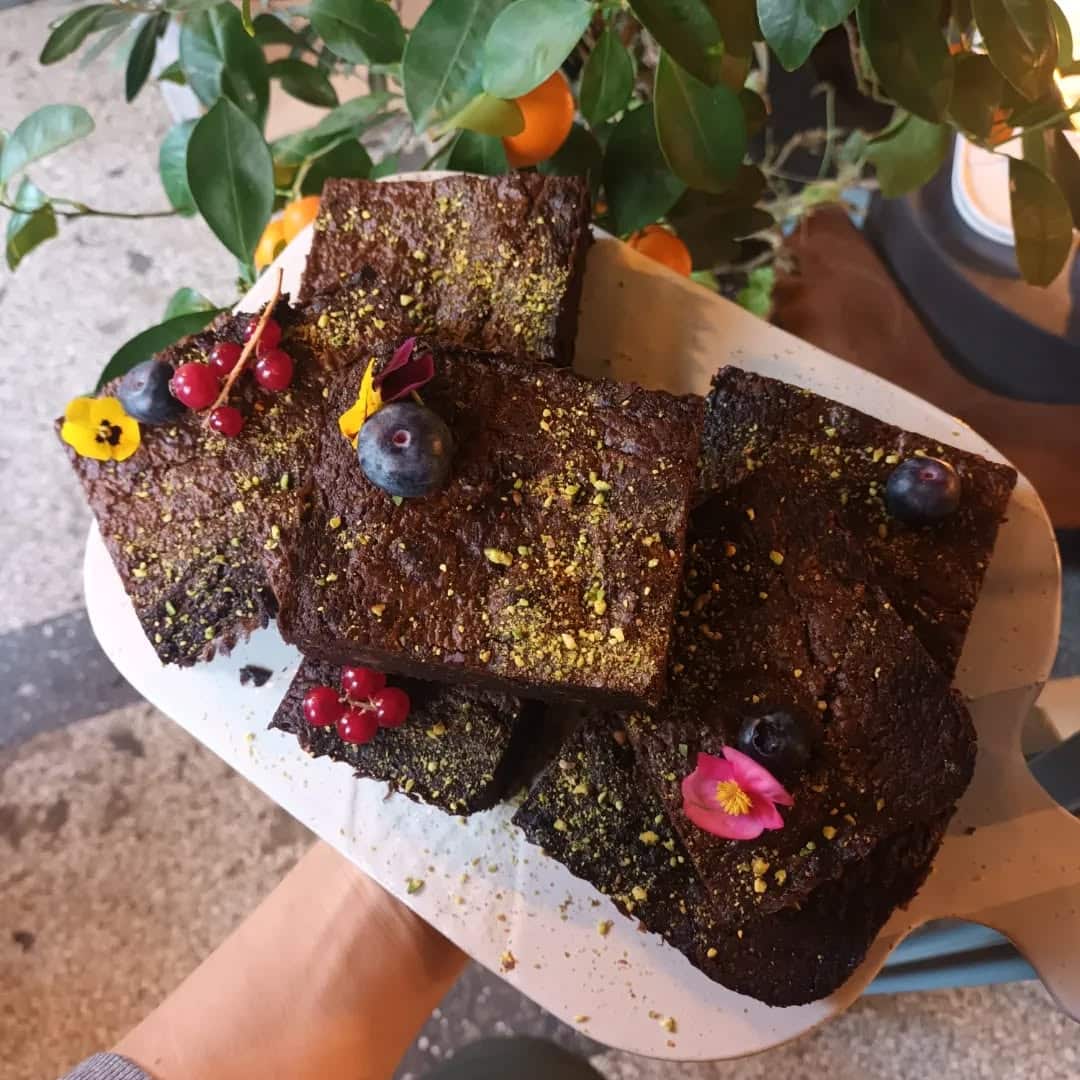 brownies de la restaurant Frog