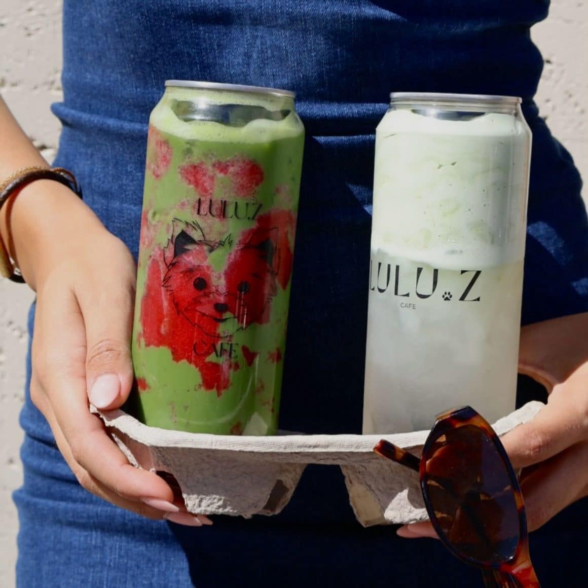 Strawberry Matcha și iced matcha de la Lulu.Z – băuturile care au pus Amzei pe harta matcha lovers din București.