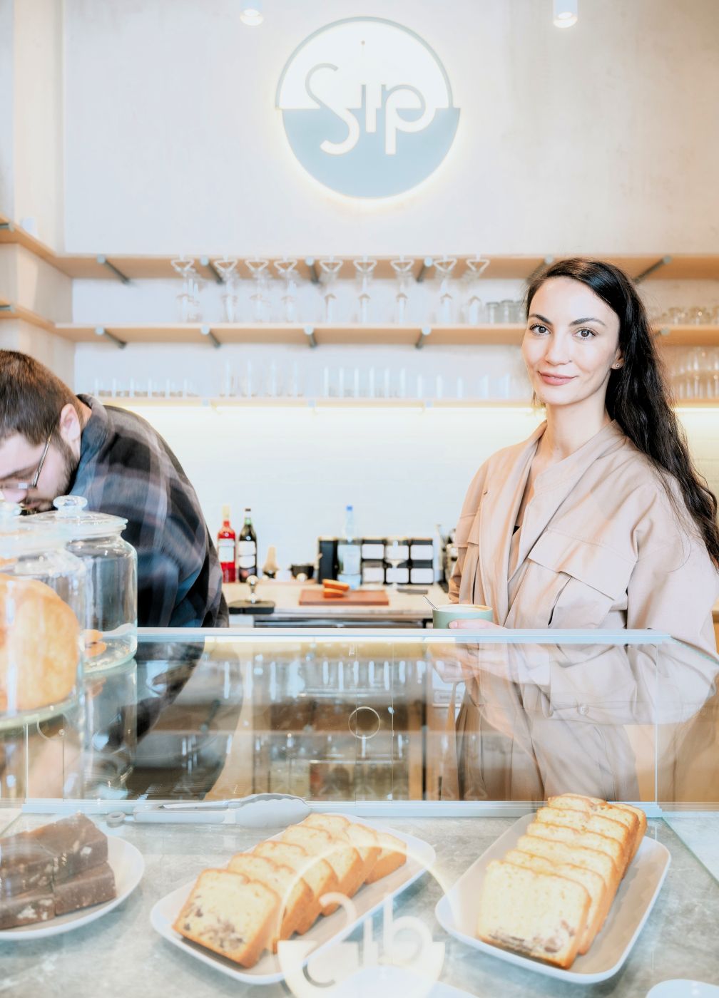 Elena Sava, manager Sip Coffee & Wine Bar