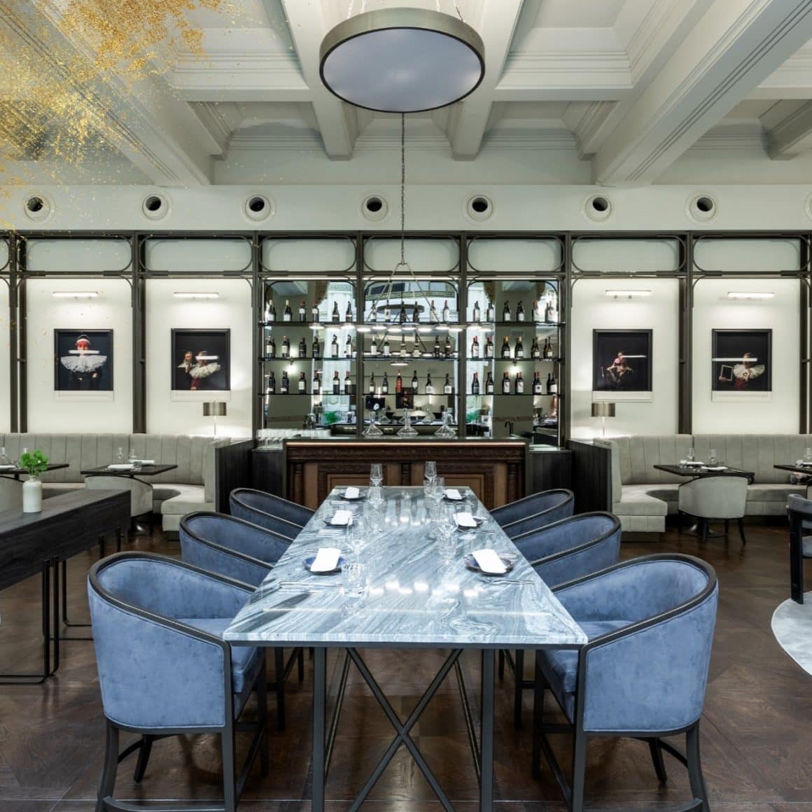 restaurantul Blank din cadrul hotelului Marmorosch din București.