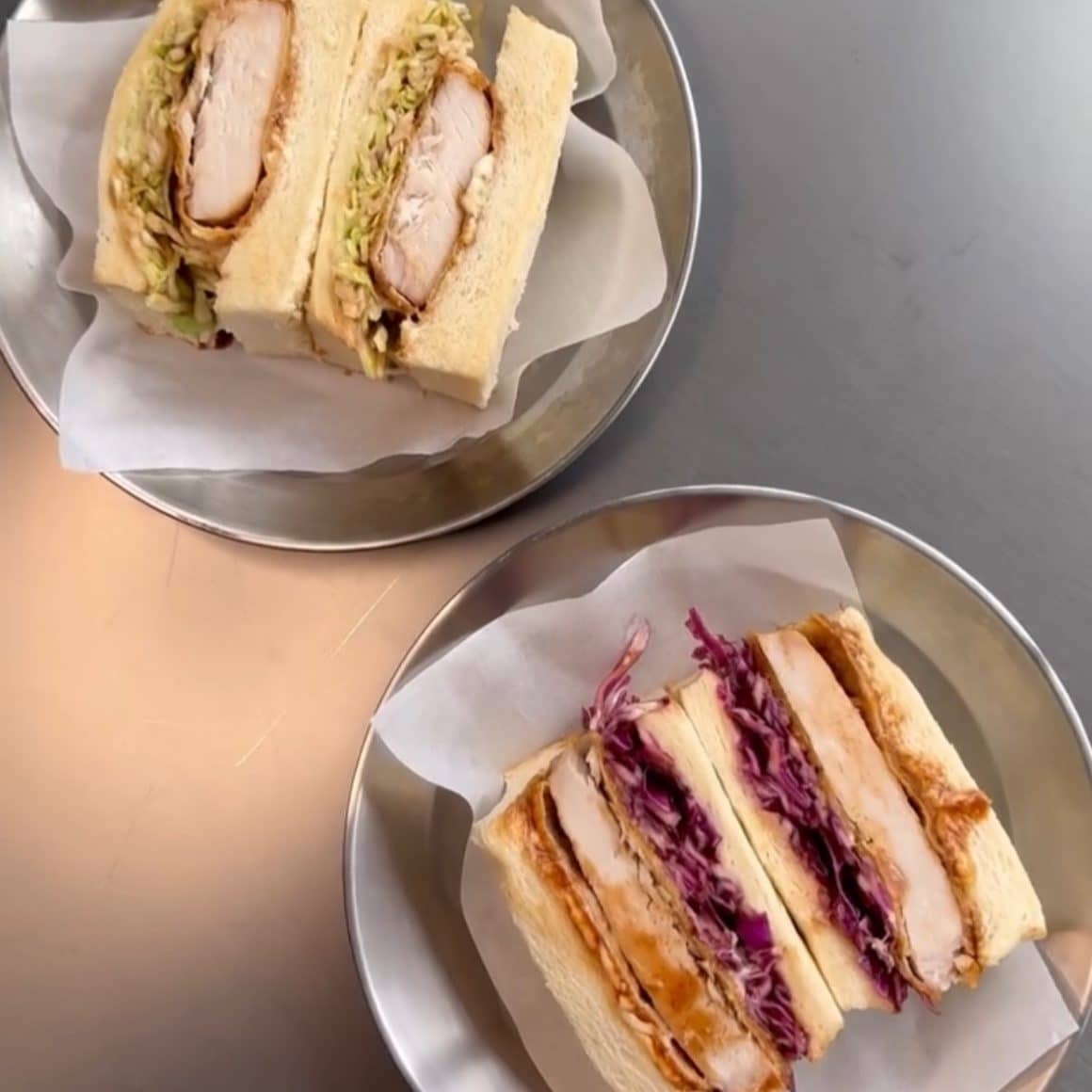 sandwich sando de la sanki ramen bar.