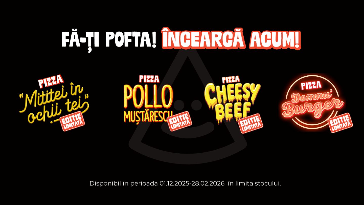 Pizza cu muștar și mici? Trenta poate, în noua ediție limitată!  
