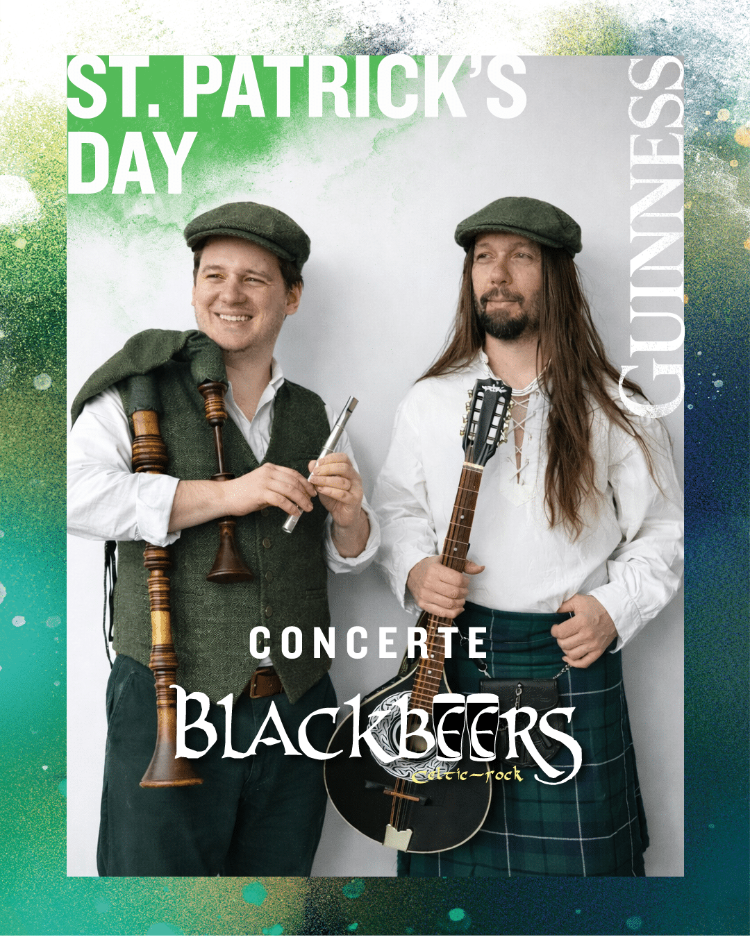 Evenimente de St. Patrick's Day în București, la St. Patrick Irish Pub, concert Blackbeers, susținut de Guinness
