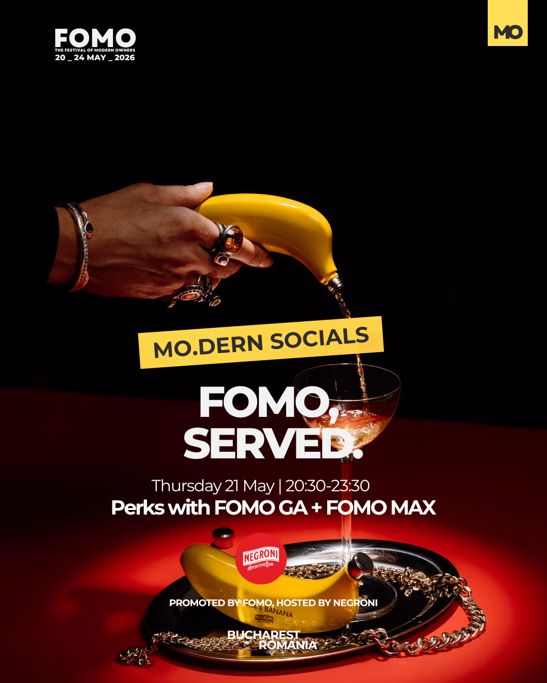 Petreceri speciale fomo 2026: Negroni Bar